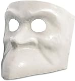 Venezianische Maske Bauta bianca in weiß zu Karneval Fasching