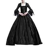Damen Kleid, Mittelalterliche Renaissance Königin Ballkleid Bell Sleeve Maxi Kleid Halloween Kostüm Geschenk Von Allence