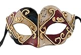 LannaMask Handgefertigte Venezianische Maske Augenmaske Colombina Ballmaske Karneval Fasching Kinder (C03)