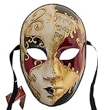 Lannakind Venezianische Maske Gesichtsmaske Volto Damen Karneval Ballmaske Maskerade Wand-Deko (V08)