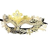 Hoshin Maskerade Maske, Karneval Dekorationen Venezianische Masken für Frauen (Gold & Schwarz)