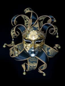 Venezianische Maske: Harlekin